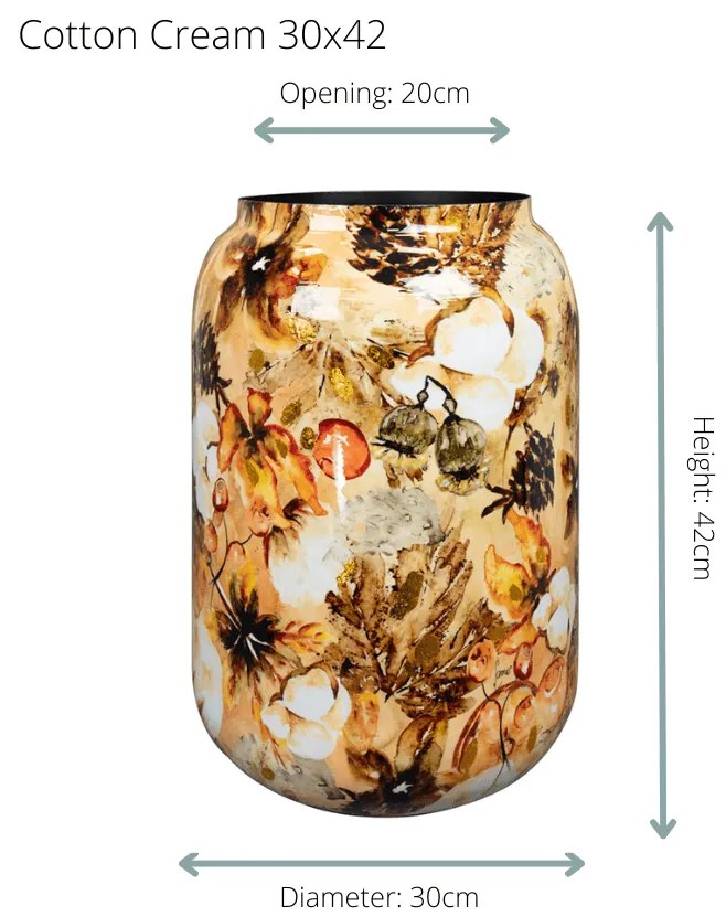 Designed by Lammie vaas Cotton cream