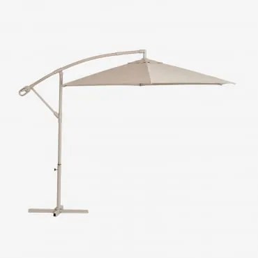 Parasol 295 Cm In Stof En Staal Salina Tapioca Beige - Sklum