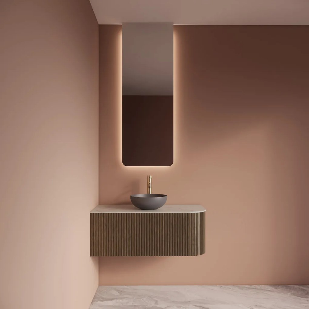 Gliss Design Lucis spiegel rechthoekig 40x140cm met handsensor