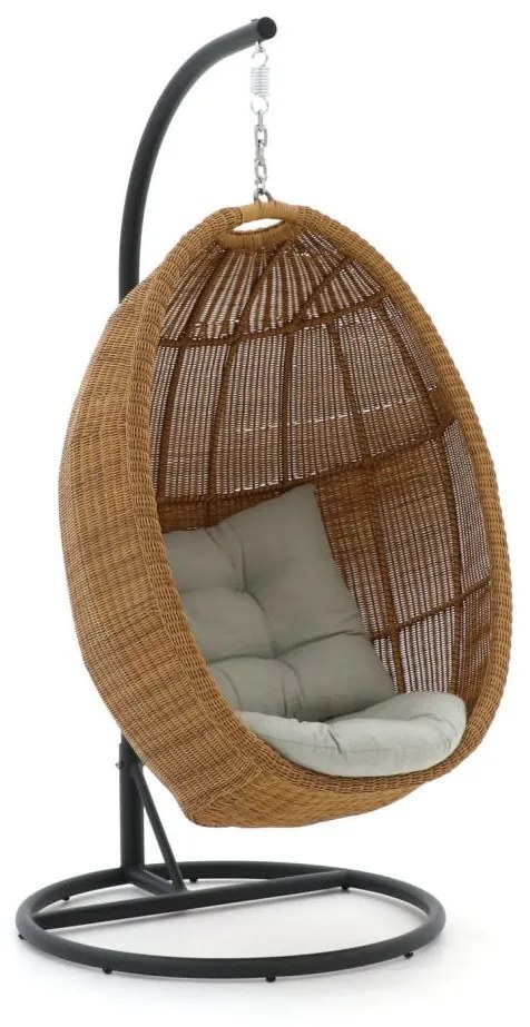+ 15% kassakorting | Hangstoel tuin | Manifesto  Lucana | Wicker (vlechtwerk) | Taupe | Tuinstoel | Kees Smit Tuinmeubelen
