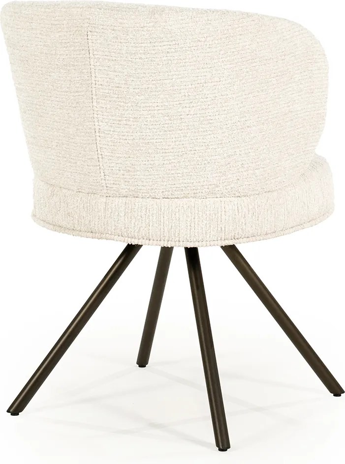 Eleonora Jayson Eetstoel Brons Frame Beige
