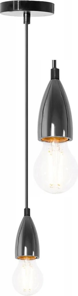Plafondlamp Hanglamp Chroom Zwart APP357-1CP