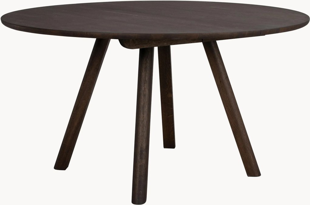Ronde eettafel Clapperton van eikenhout, Ø 140 cm