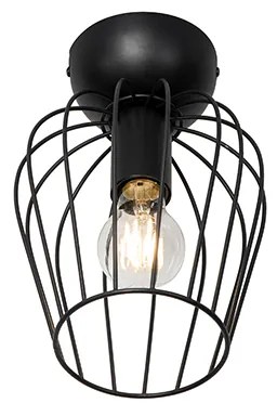 Moderne plafondlamp zwart draad - Palica