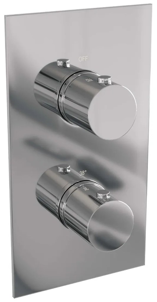 Brauer Chrome Edition complete inbouw regendouche met staafhanddouche, gebogen wandarm en hoofddouche 20cm set 27 chroom