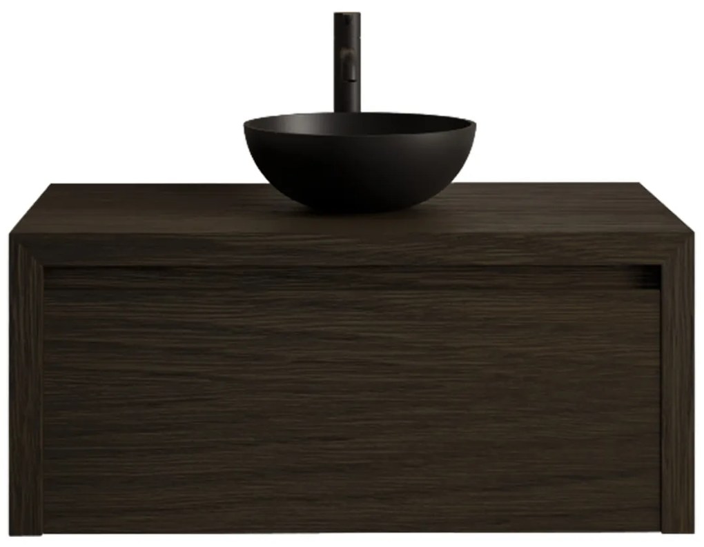 Gliss Design Ares badmeubel 60cm charcoal zonder waskom