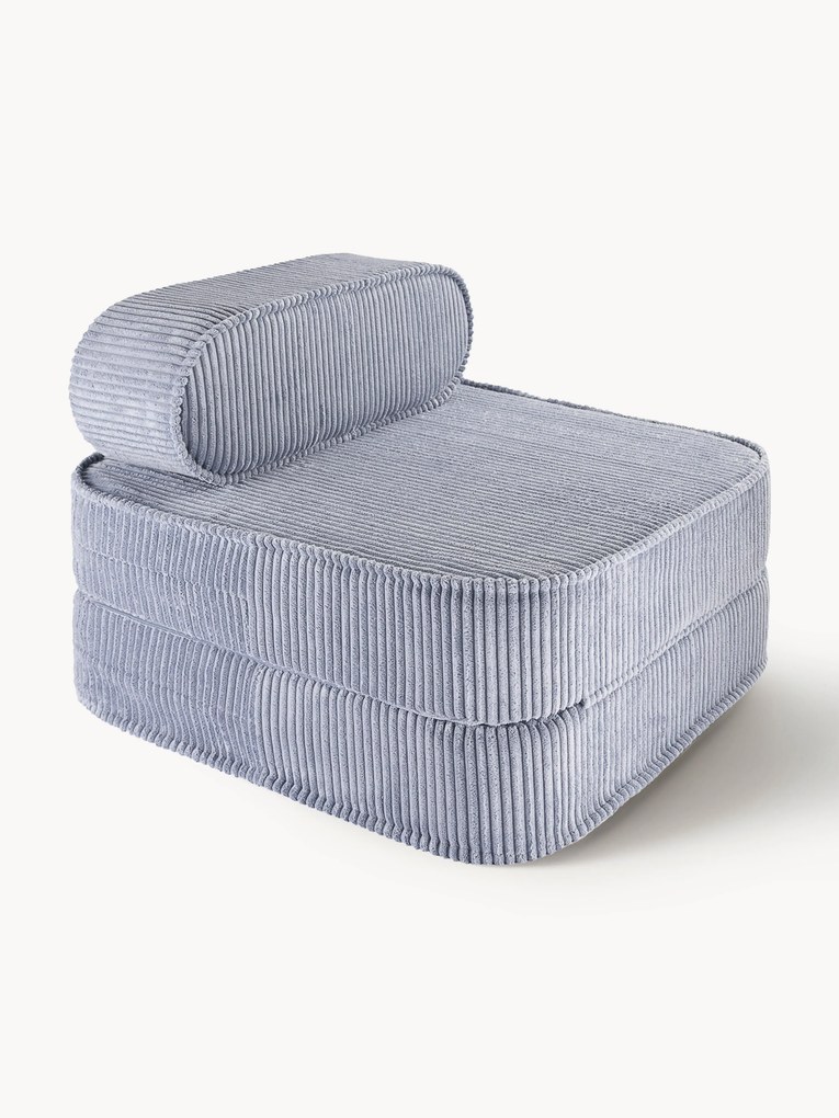 Kinder uitklapfauteuil Sugar van corduroy