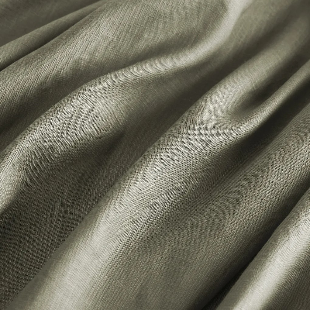 Linnen gordijn met voering, verborgen lipjes, Private