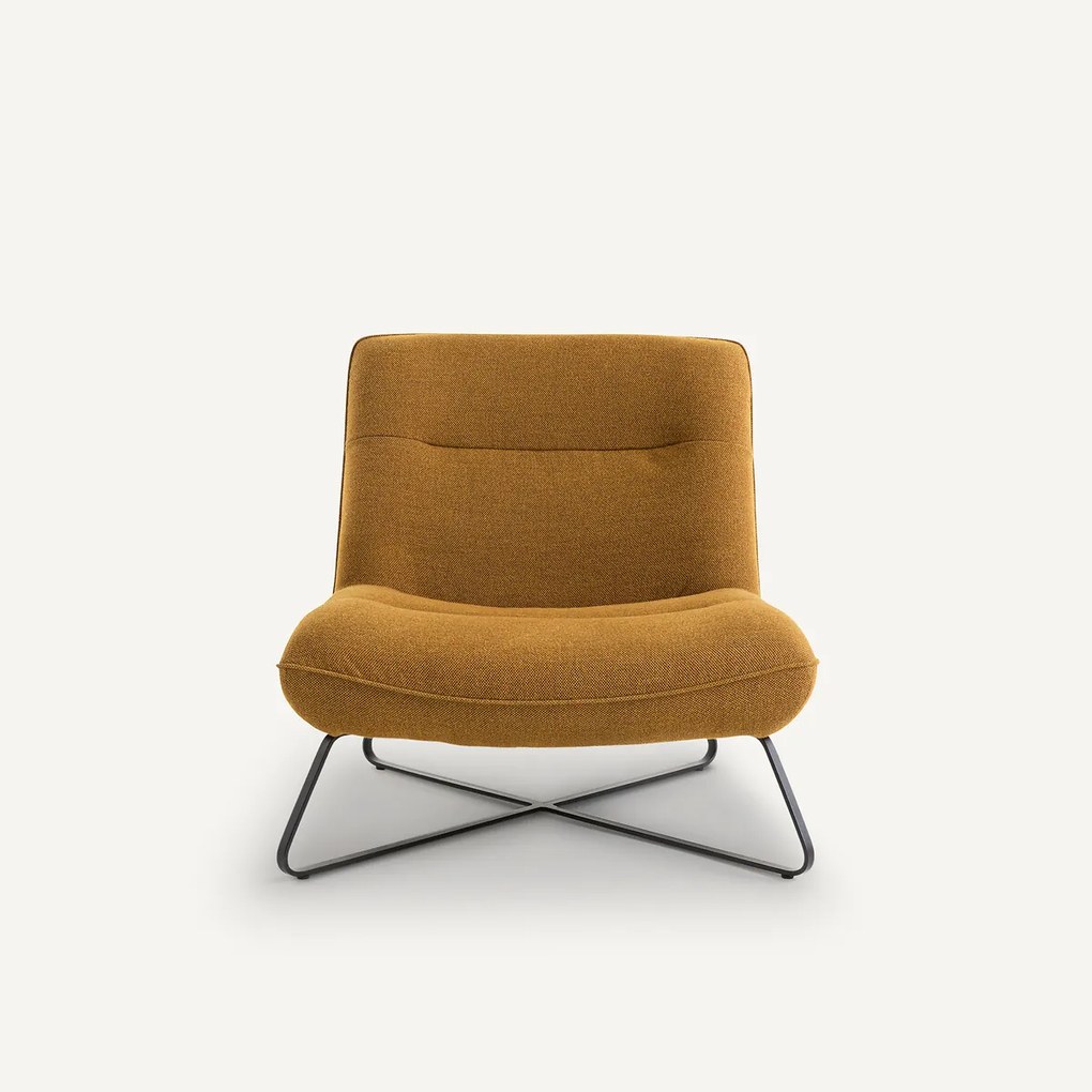 Fauteuil in mêlee gevlochten stof, Helma