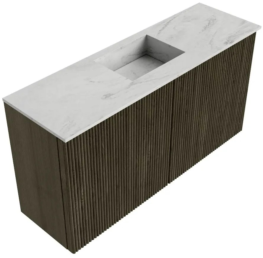 Mondiaz Joya DLux 80cm toiletmeubel shadow met wastafel faye midden zonder kraangat opalo