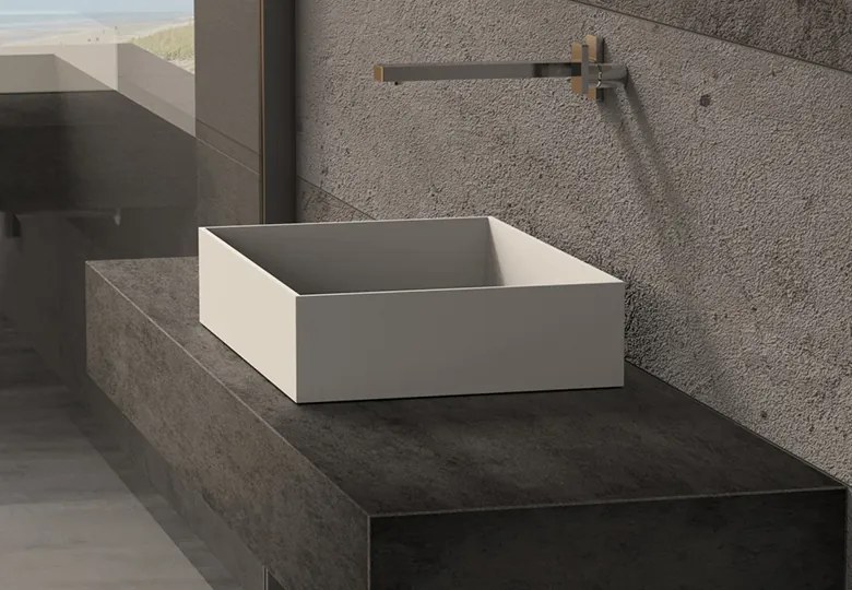 SSI Design Solid Joy rechthoekige waskom 50x35x11cm mat wit