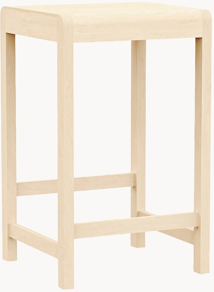 Barkruk 01 van berkenhout