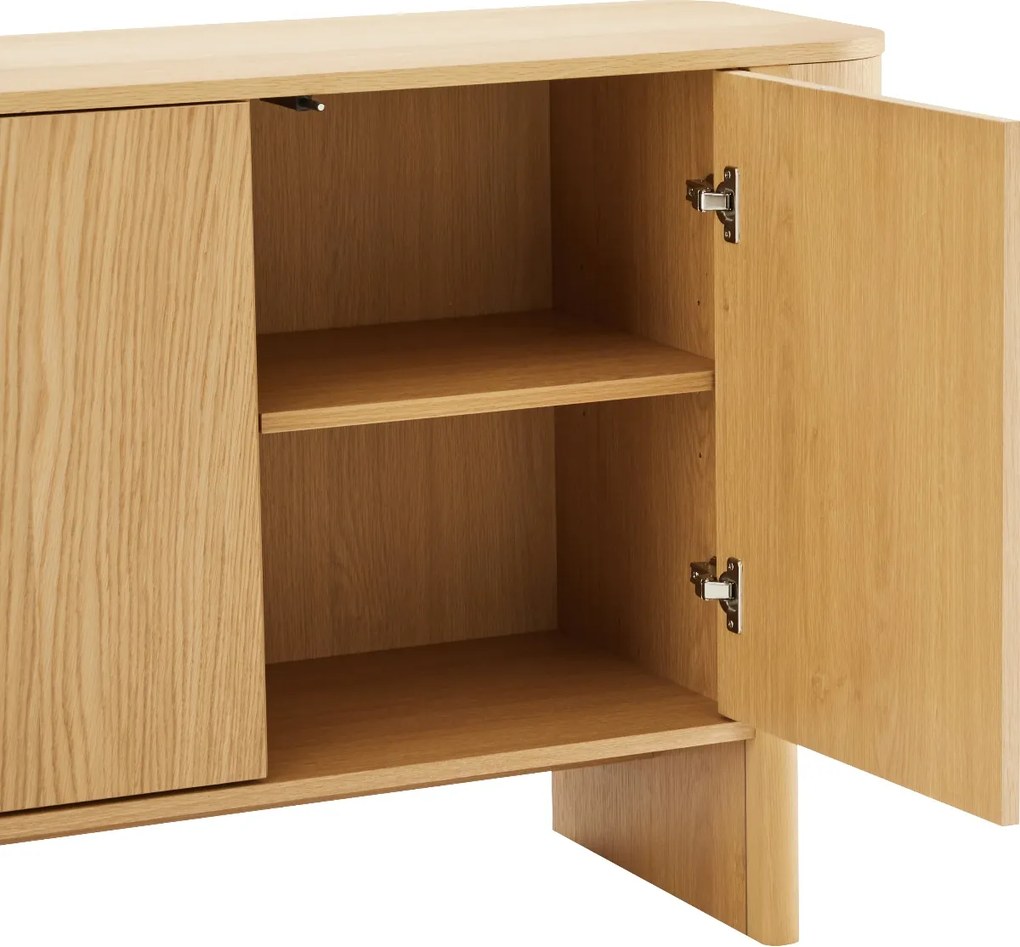 Eiken Dressoir Scandinavisch - 160x42x75cm.