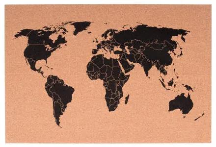 Prikbord wereldkaart