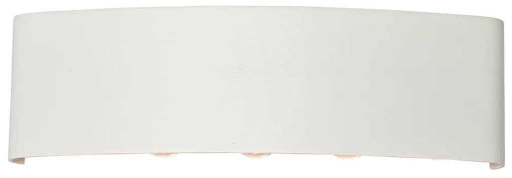 Buiten wandlamp wit incl. LED 10-lichts IP54 - Silly