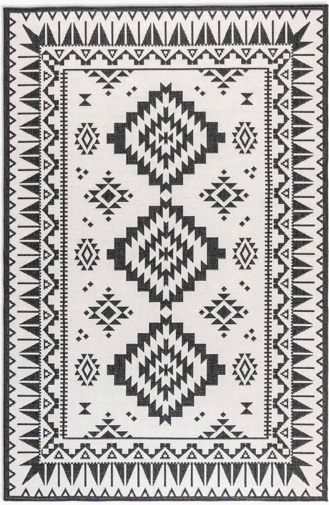 Omkeerbaar in- & outdoor laagpolig vloerkleed Gemini Dynamic