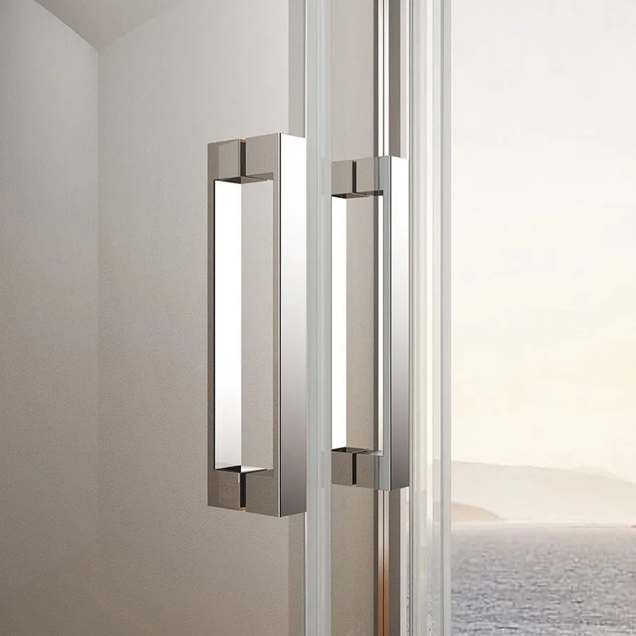 Gelco Loro douchecabine met vouwdeuren 70x90cm chroom