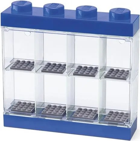 Opbergbox Lego minifigs blauw 8-delig
