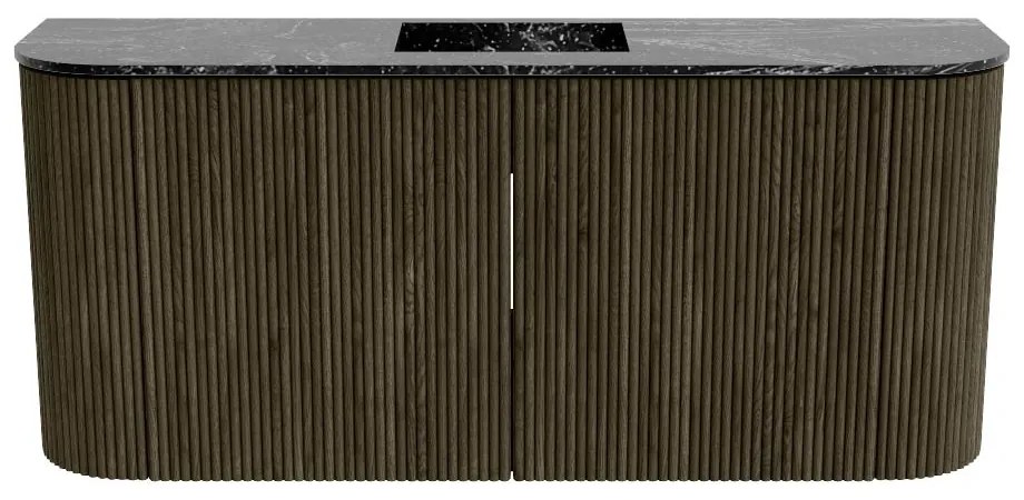 Mondiaz Joya DLux 95cm toiletmeubel ronding links/rechts shadow met wastafel faye midden 1 kraangat lava