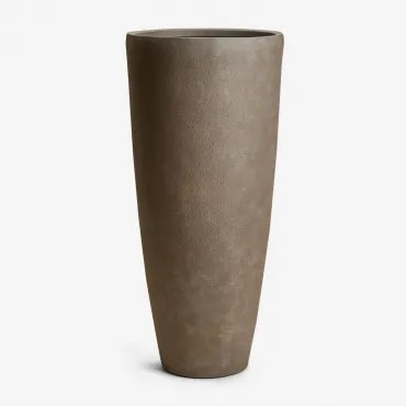 Buitenbloempot Van Beton Paige Donkerbruin & Ø45 Cm - ↑100 Cm - Sklum