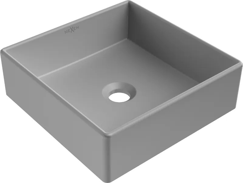 Mexen Goya tafelwastafel 35 x 35 cm, lichtgrijs mat - 22183561