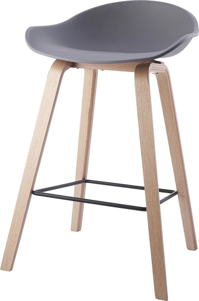 House of Rebels Barkruk - Romeo - 65 cm - Grijs - Hout - House of Rebels