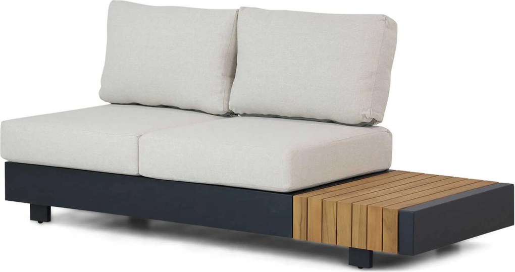 Hoek loungeset 6 personen Aluminium Grijs  Santika Furniture Santika