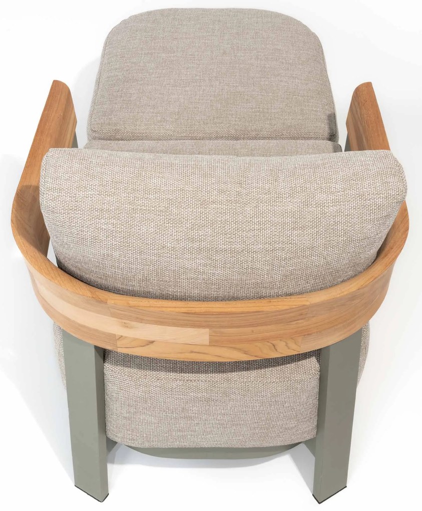 4 Seasons Outdoor Varenna loungestoel olijfgroen SALE weerbestendig