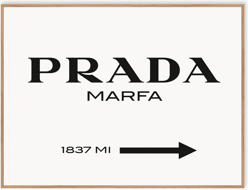 Ingelijste poster Prada