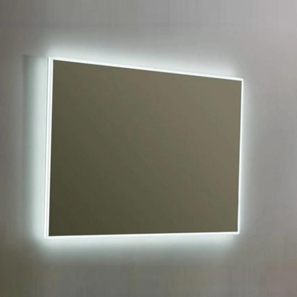 Spiegel Sanilux Mirror Infinity 90x70x4,1 cm Aluminium met LED Verlichting en Spiegelverwarming