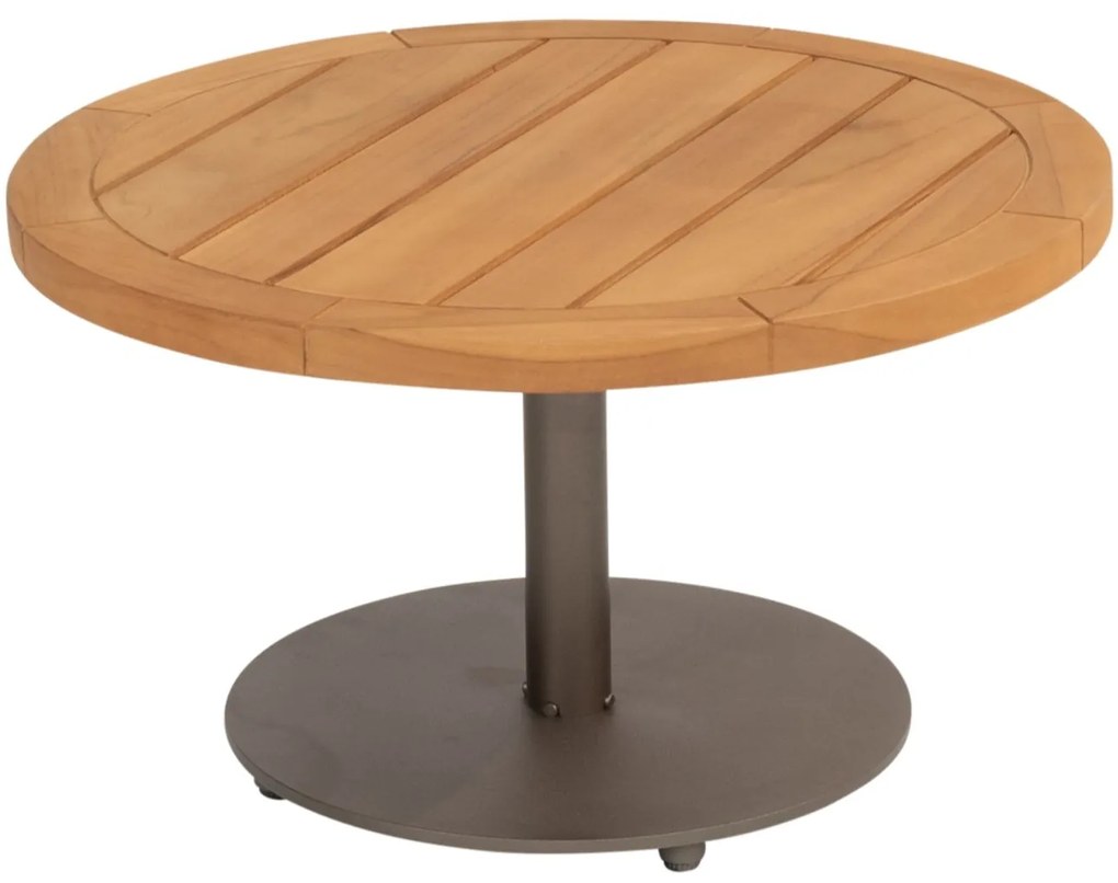 Volta lounge tuintafel met middenpoot 60xH35 cm aluminium terre 4 Seasons Outdoor