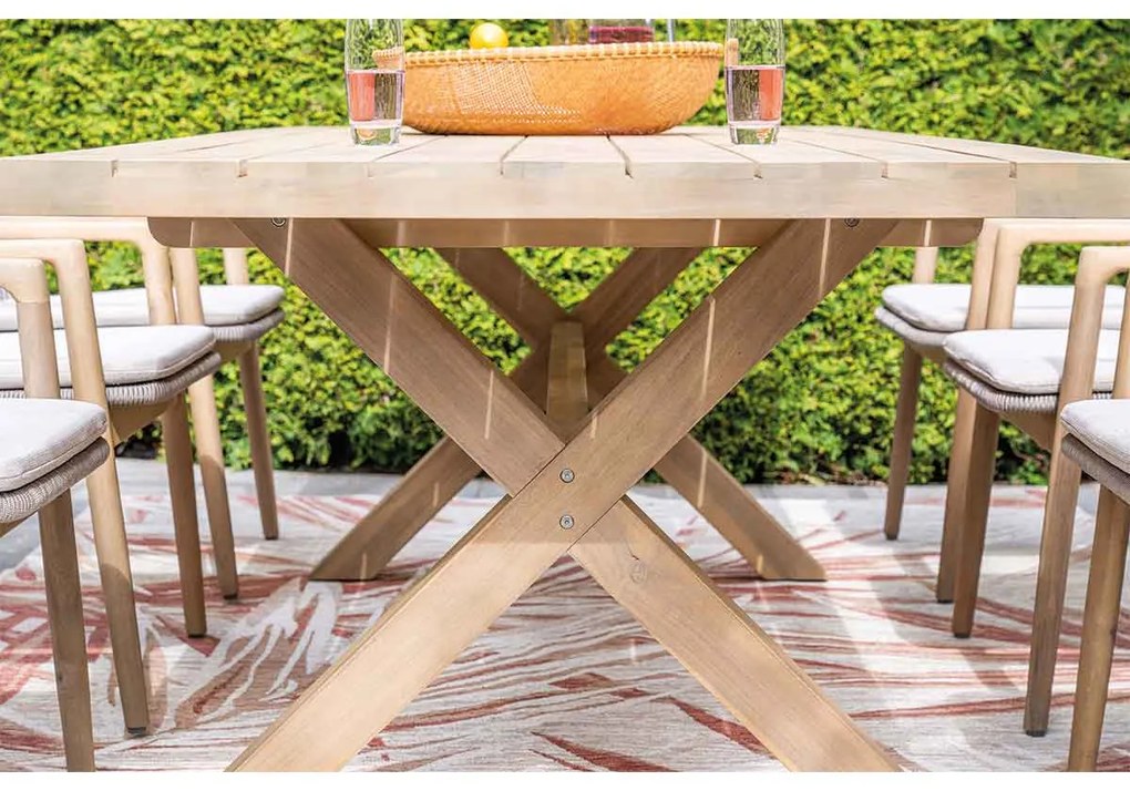 Garden Impressions Luando tuinset 7-delig - Tamako tuintafel 220x100 cm
