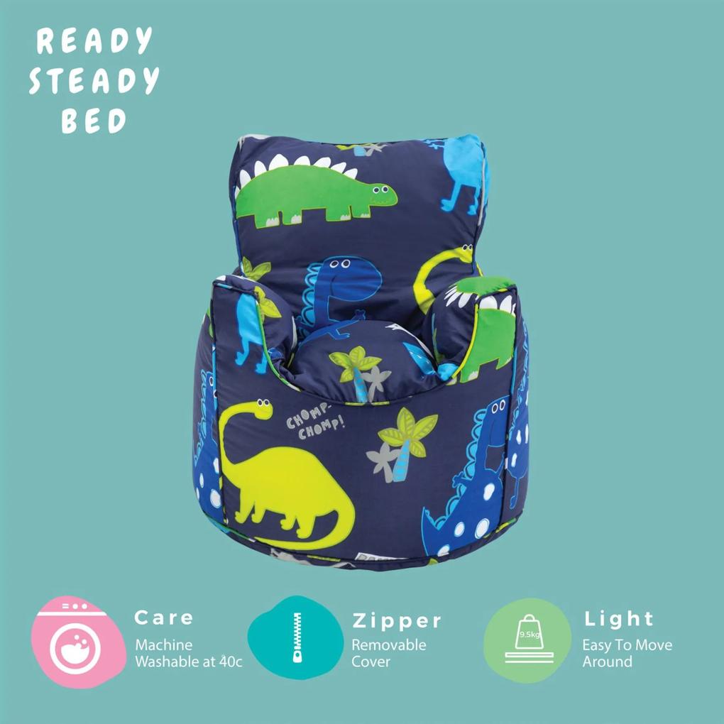 Ready Steady Bed Kinderstoel - Dino Dark