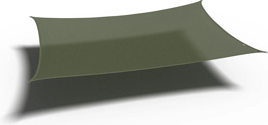 Platinum schaduwdoek Coolfit - rechthoekig - 360 op 360 cm - olijfgroen