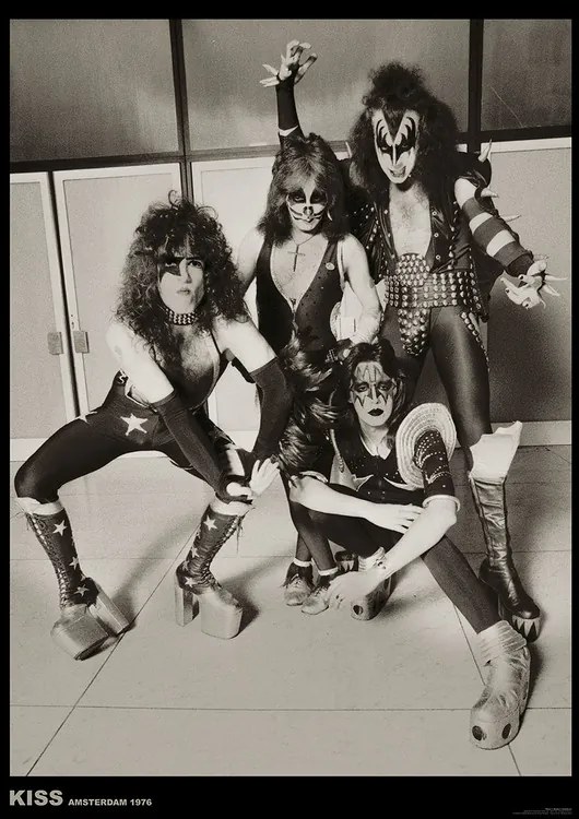 Poster Kiss - Amsterdam 1976