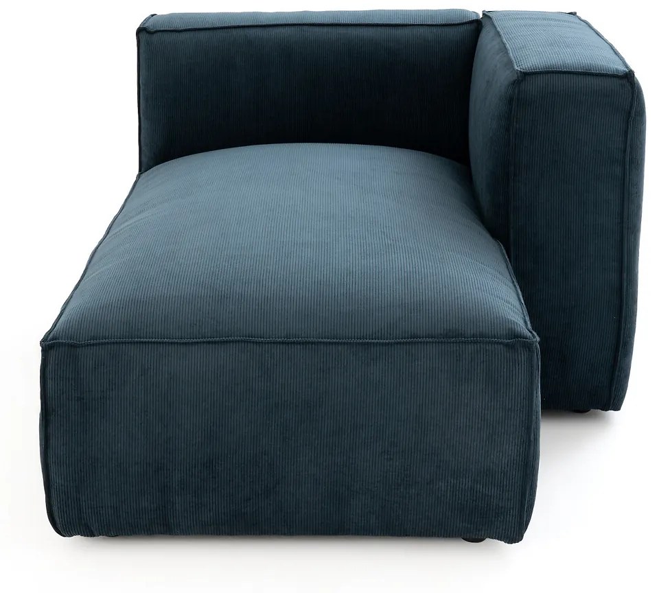 Omvormbare longchair geribd fluweel, Seven