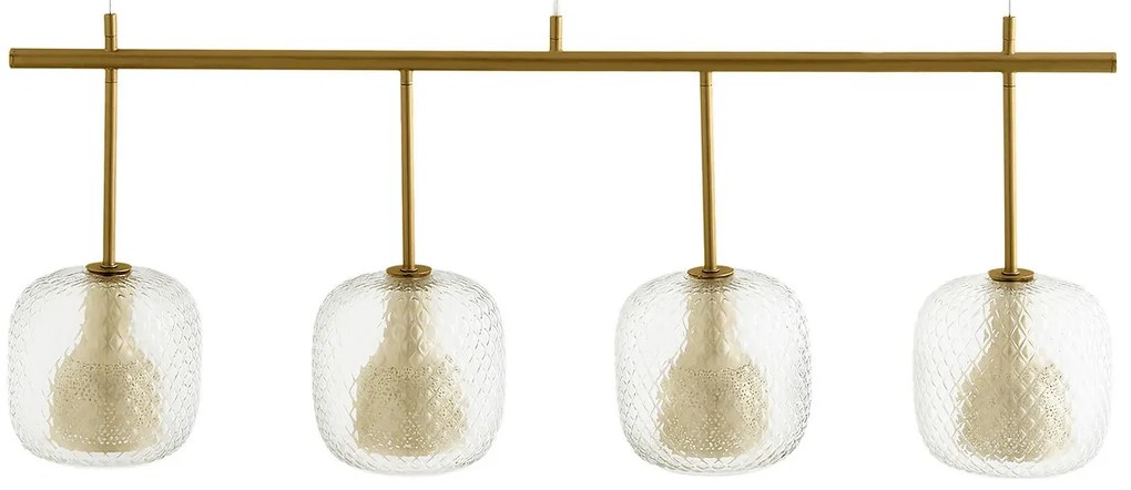 Lijn hanglamp met 4 bollen Mistinguett