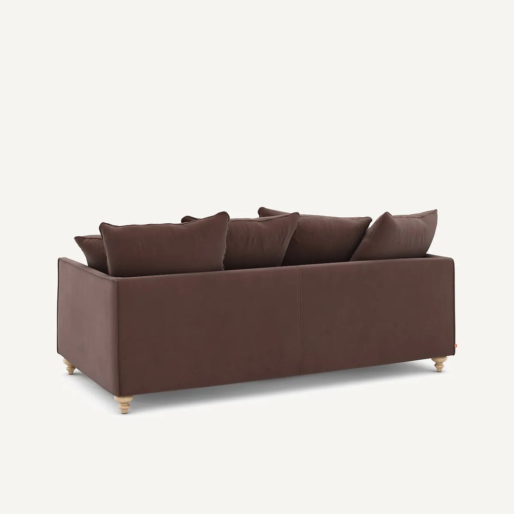 3-zits slaapbank van linnen fluweel, LAZARE