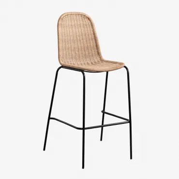 Verpakking Van 2 Reiven Stapelbare Rieten Hoge Krukken ↑75 Cm - Sklum