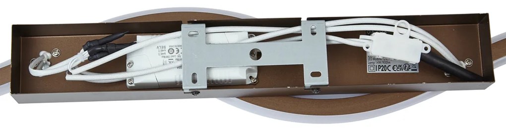 Design wandlamp donker brons 3-staps dimbaar 2-lichts - Bummy