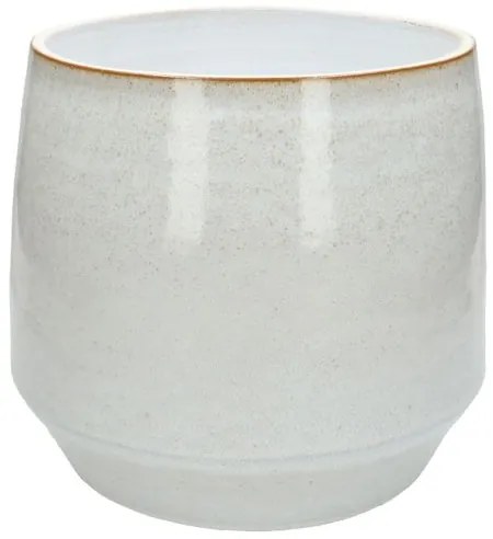 Bloempot, steengoed, wit,Ø 26 cm