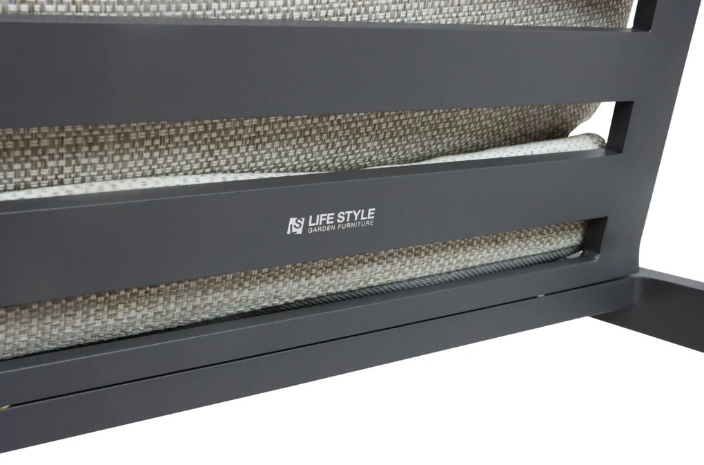 Tuinstoel Aluminium Grijs-antraciet Lifestyle Garden Furniture Nuno