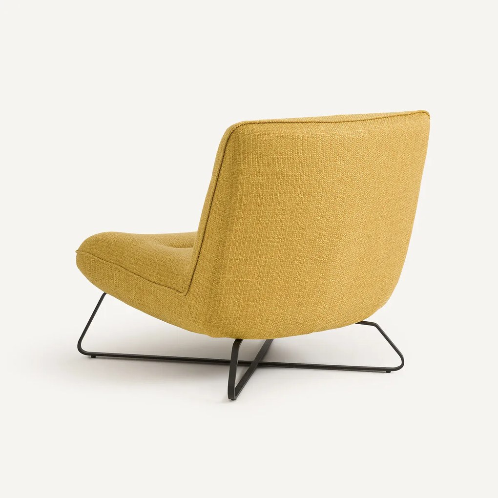 Fauteuil in gestructureerde polypropyleen stof Helma