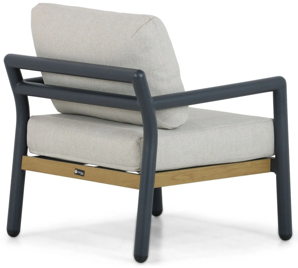 Hoek loungeset 7 personen Aluminium Grijs  Santika Furniture Santika