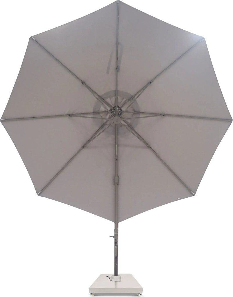 Zweefparasol 3.5m S2 Excellent (incl. voet en hoes) Taupe-naturel-bruin Camello Luna