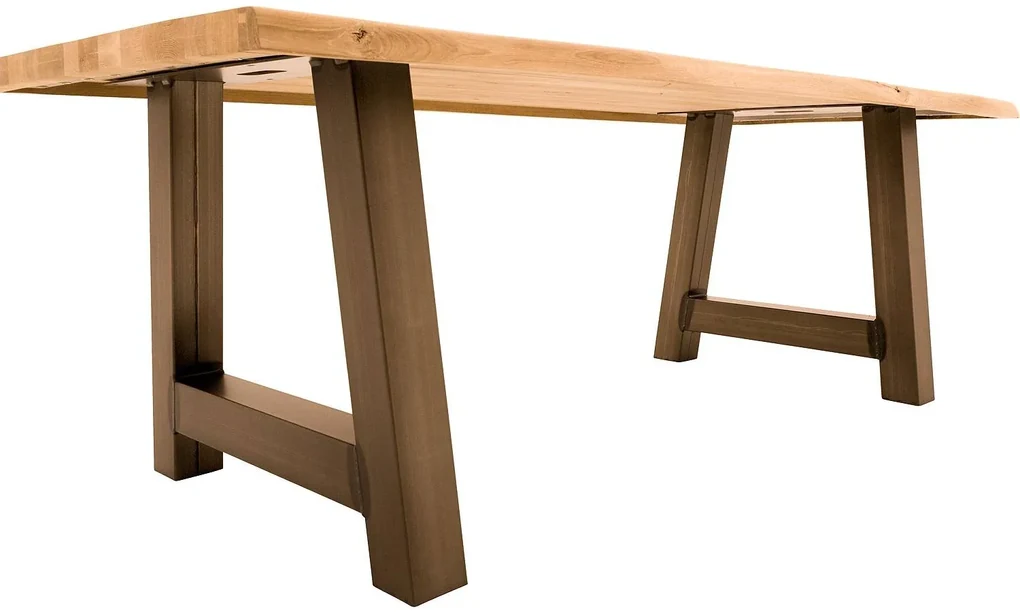 Goossens Eettafel Blade, Boomstamblad 220 x 100 cm 5 cm dik