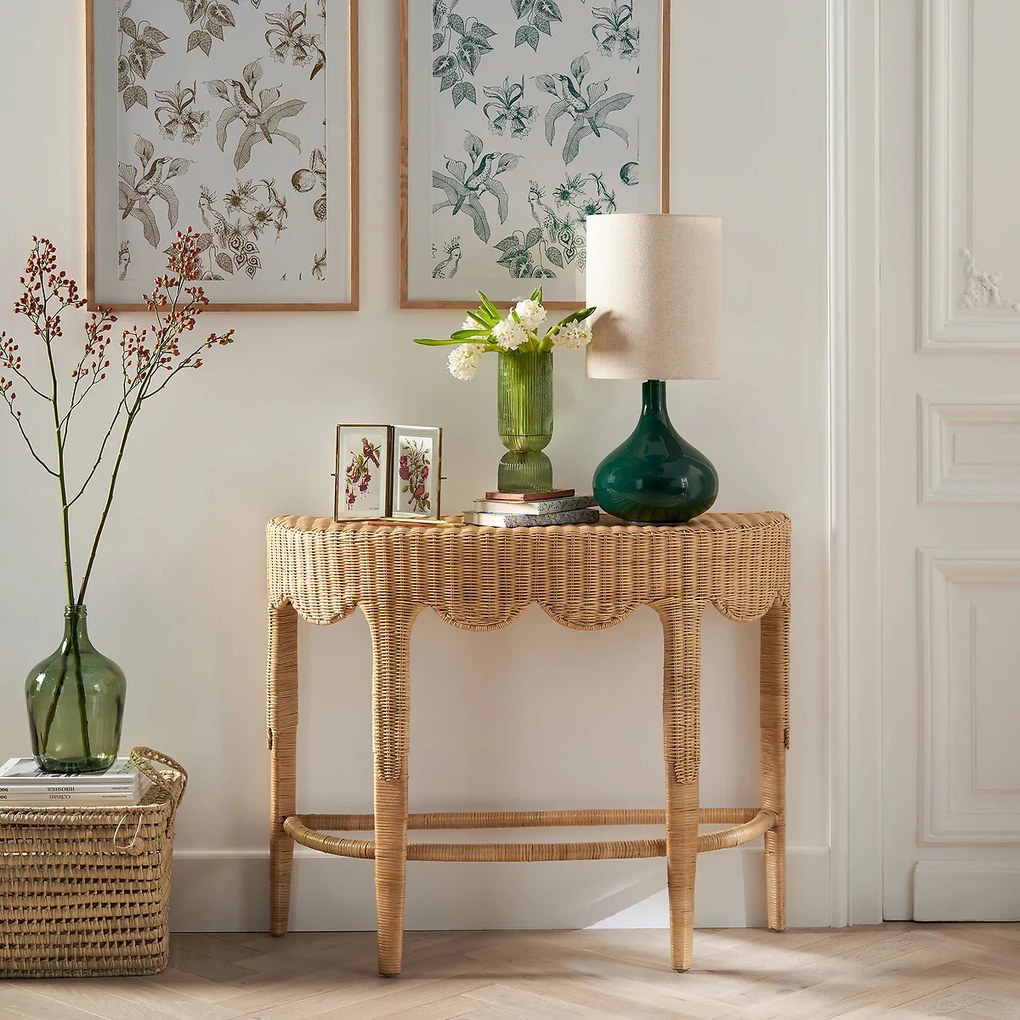 Wandtafel gevlochten rotan, Loama