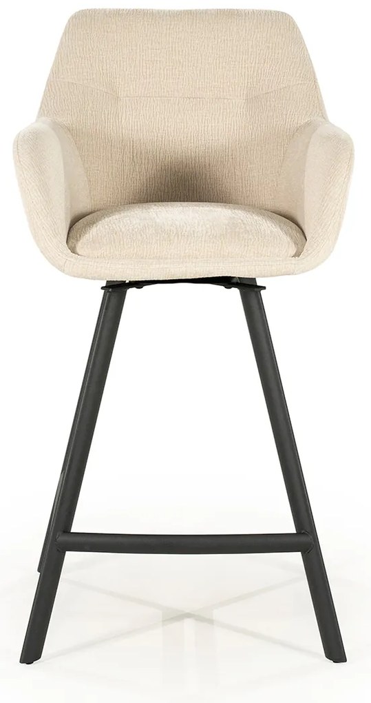 By-Boo Bliss Draaibare Barkruk Stof Beige