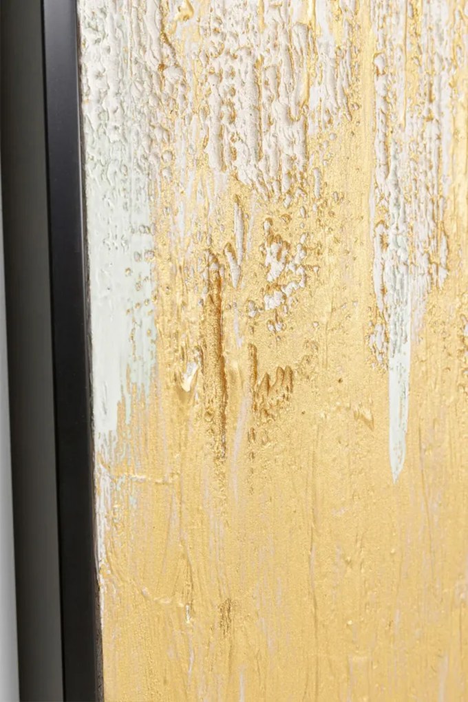 Kare Design Abstract White Schilderij Goud Wit