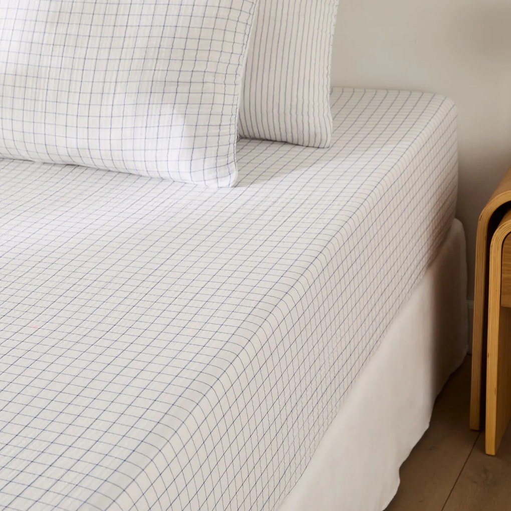 Hoeslaken in tetra met omslag 30 cm, Cotto